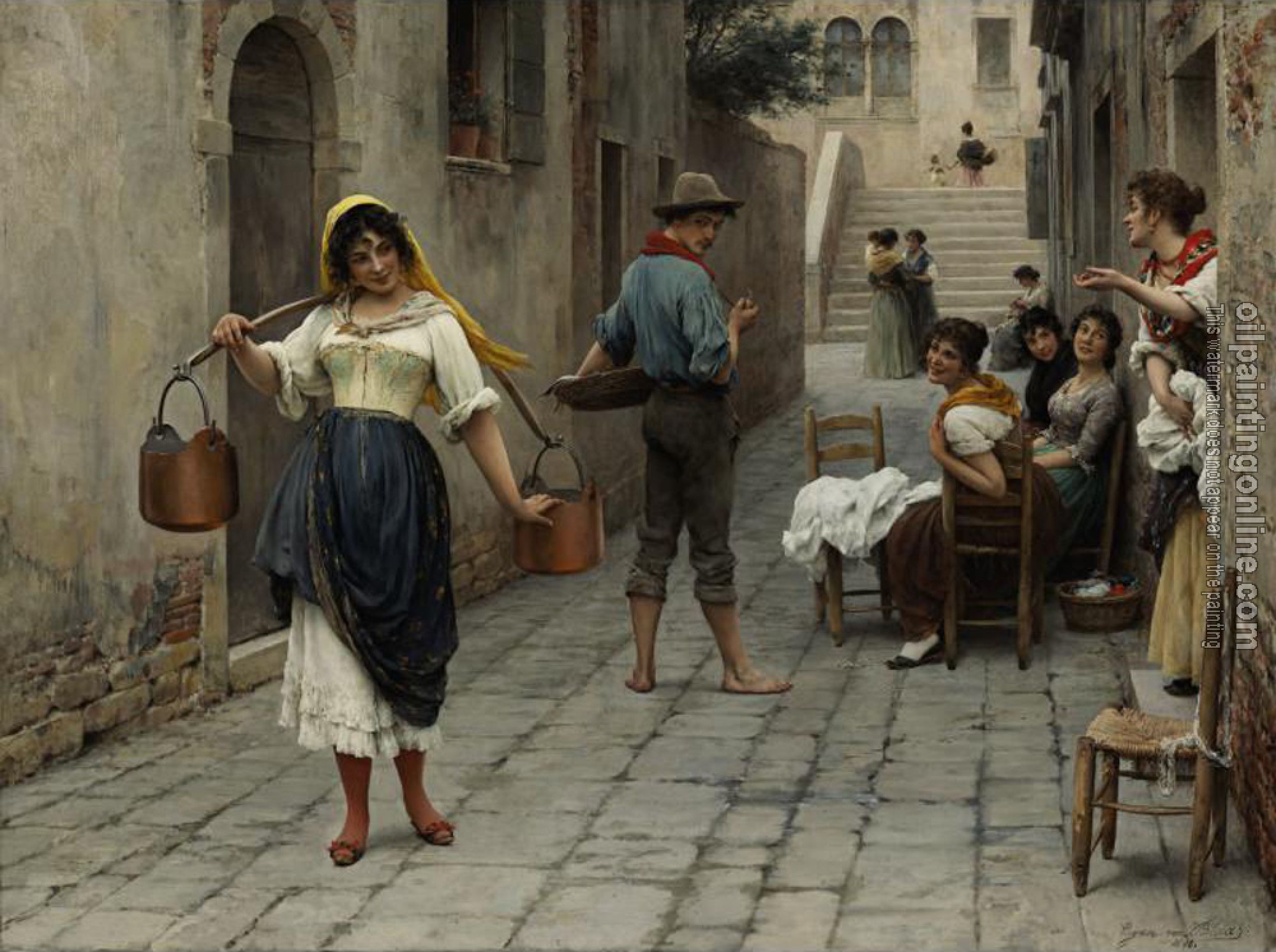 Eugene de Blaas - Catch of the Day